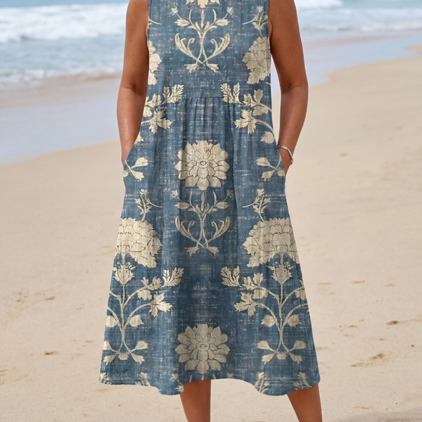 Kailo | Robe Midi Florale Shoreline