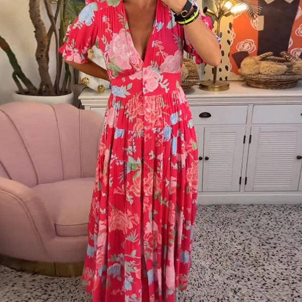 Adélaïde | Robe Maxi Fleurie