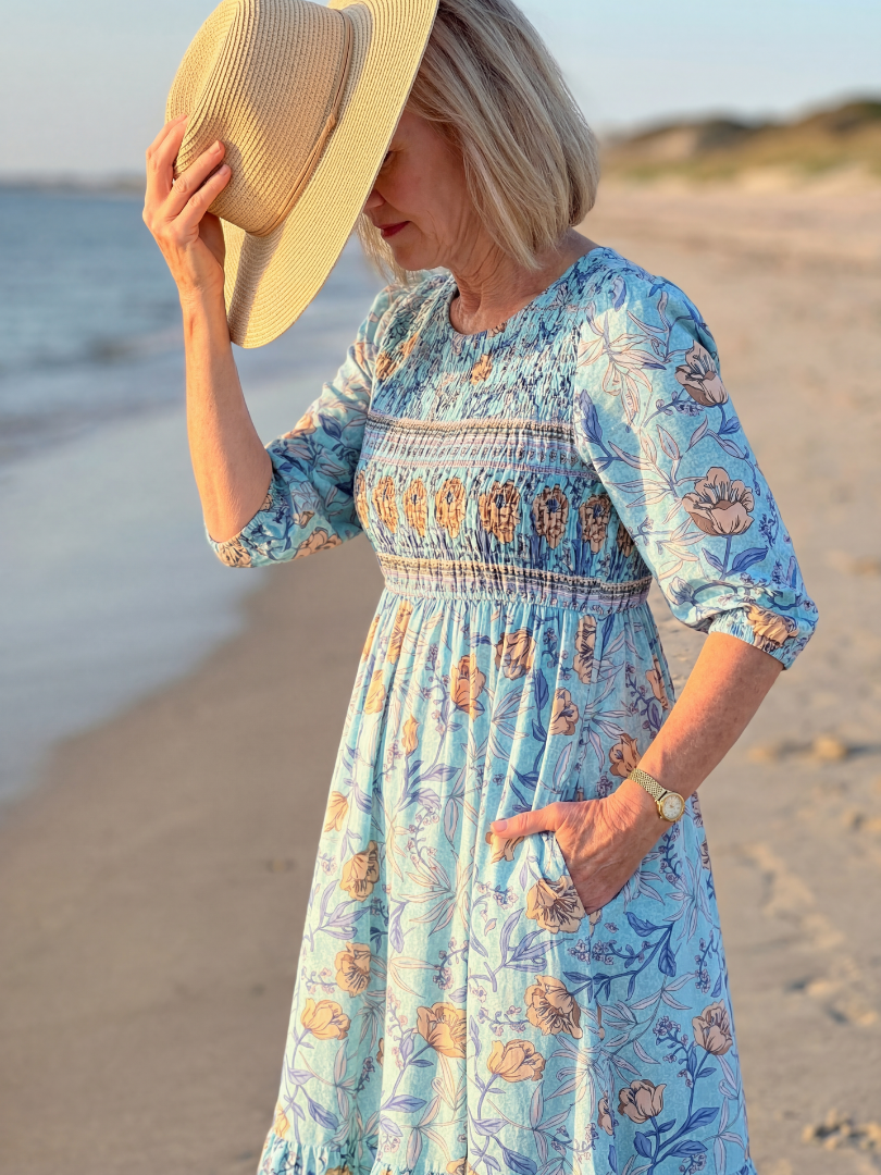 Halia | Robe Midi à Fleurs des Champs