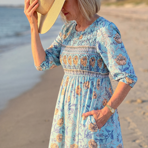 Halia | Robe Midi à Fleurs des Champs
