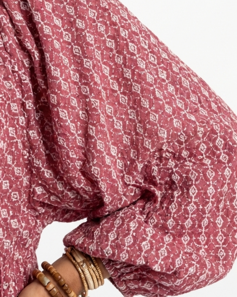 Léonie | Robe Maxi Bohème Imprimé Douceur