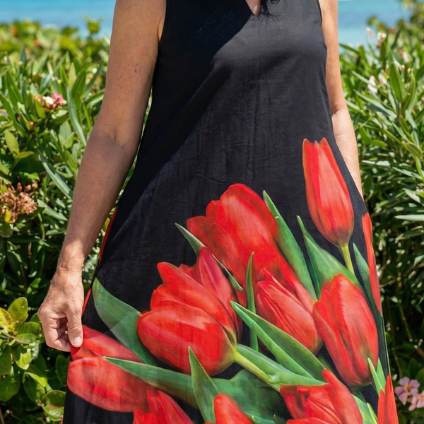 Cylia | Robe Maxi Rose Douce