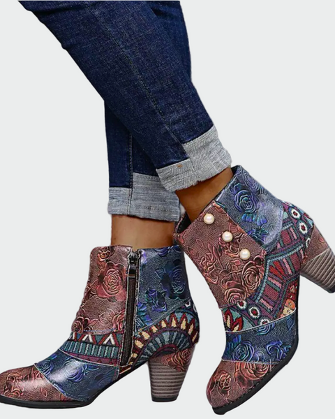 Aurélia | Bottines Patchwork Artistiques
