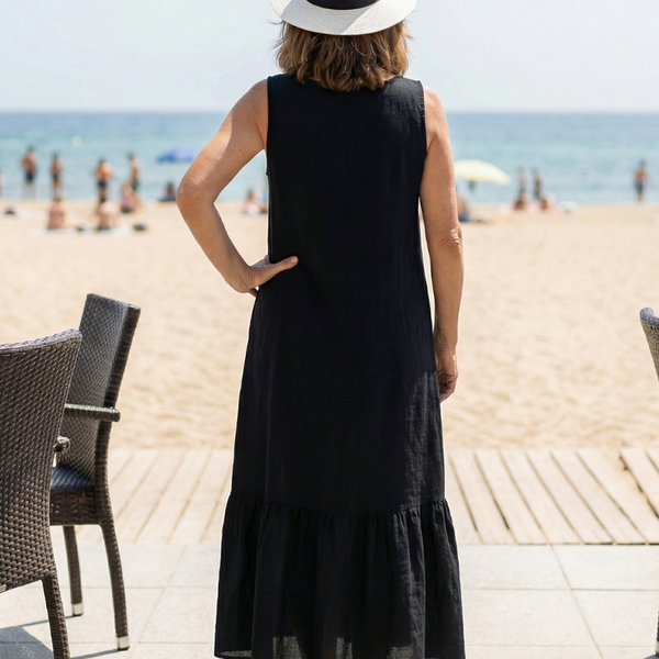 Ismerie | Robe Midi Drapeau Facile