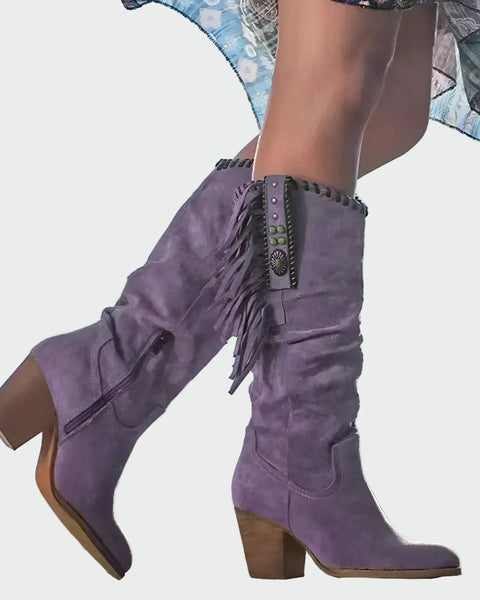 Savannah | Bottes Western Frangées