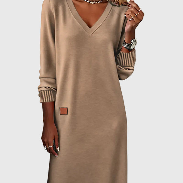 Camélia | Robe Maxi Minimaliste Chic