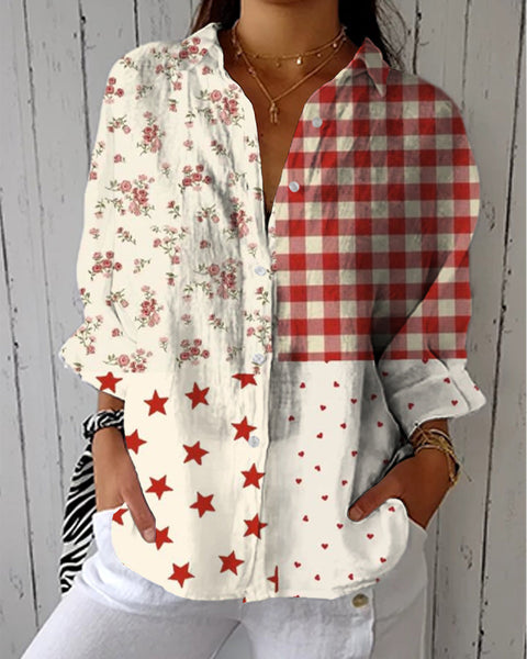 Faustine | Blouse Patchwork Romantique