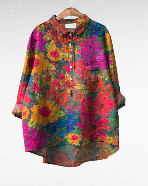 Amandine | Blouse Florale Vibrante