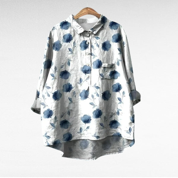 Solène | Blouse Florale Élégante