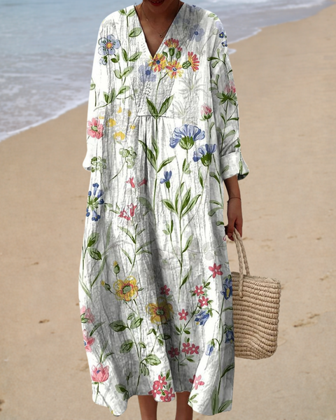 Hélène | Robe Longue Fleurie
