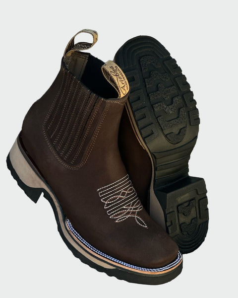Camélia | Bottines Chelsea Brodées