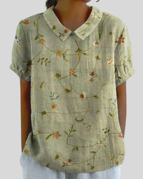 Isabelle | Blouse Florale Champêtre