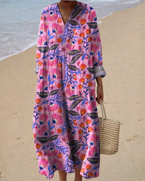 Isabelle | Robe Longue Fleurie Bohème