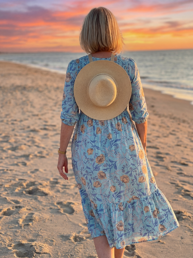Halia | Robe Midi à Fleurs des Champs