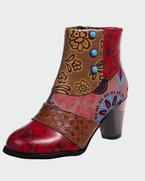 Aurélia | Bottines Patchwork Artistiques