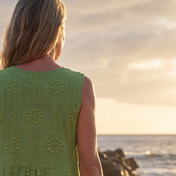 Kapua | Robe Midi Texturée de Jardin