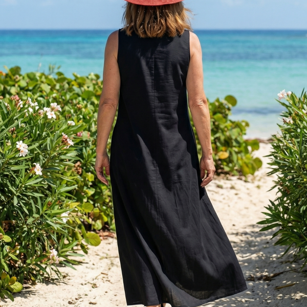 Cylia | Robe Maxi Rose Douce