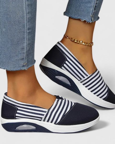 Marina | Baskets Slip-On Rayées