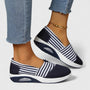 Marina | Baskets Slip-On Rayées