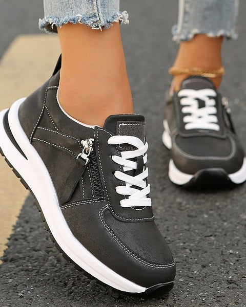 Nina | Baskets Zip Sport Chic