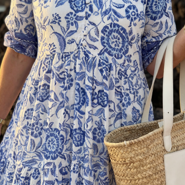 Nalani | Robe Midi en Porcelaine