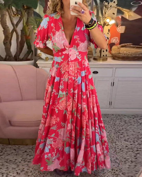 Adélaïde | Robe Maxi Fleurie