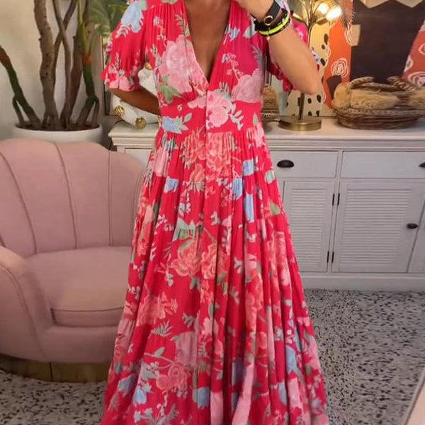 Adélaïde | Robe Maxi Fleurie