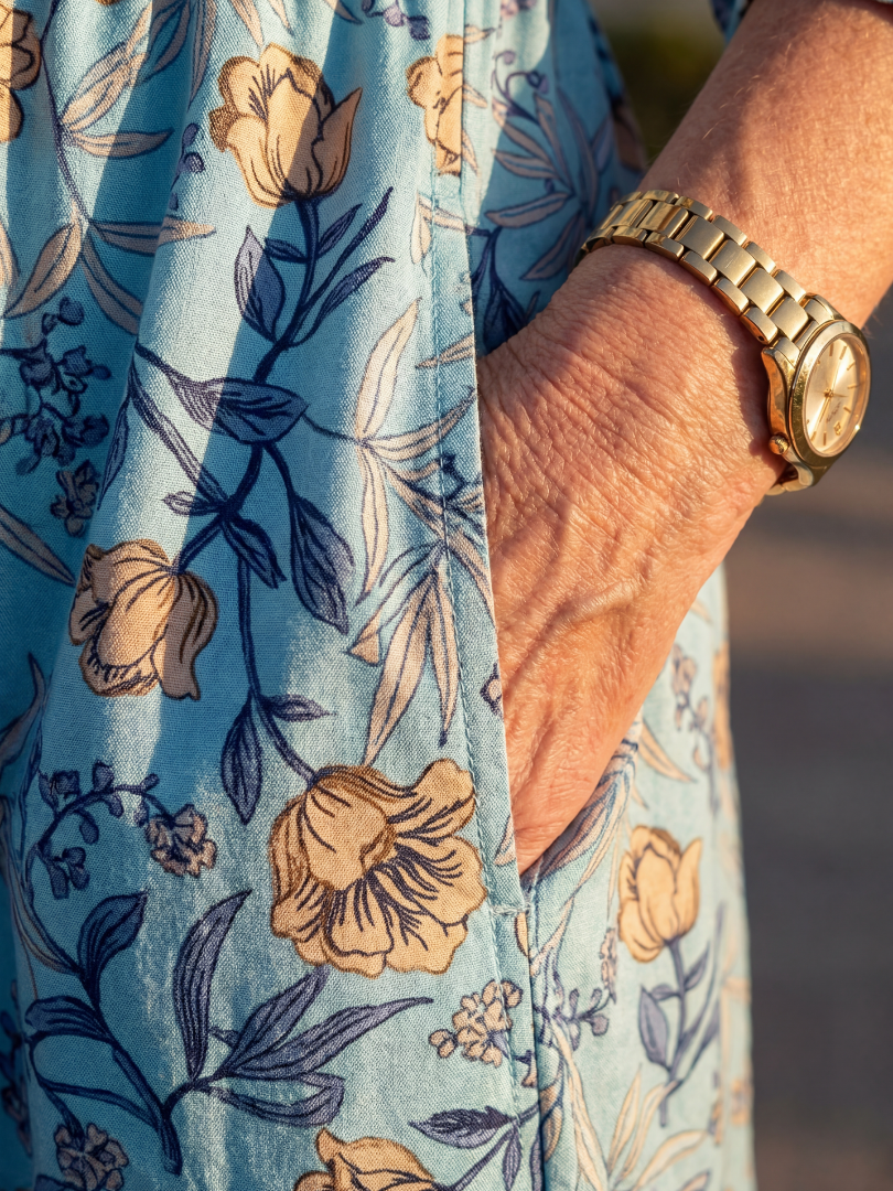 Halia | Robe Midi à Fleurs des Champs