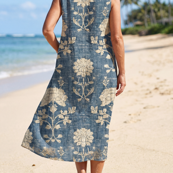 Kailo | Robe Midi Florale Shoreline