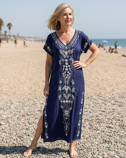 Elyra | Robe Midi Légère Drapée