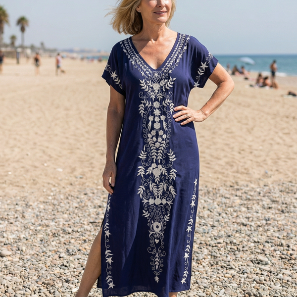 Elyra | Robe Midi Légère Drapée