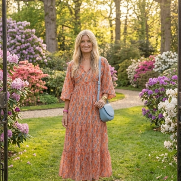 Océane | Robe Maxi Bohème Imprimé Chaleureux