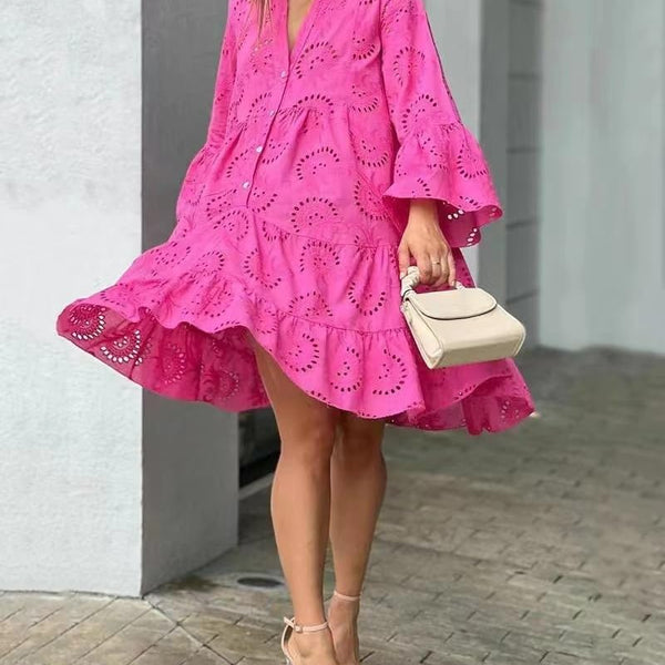 Capucine | Robe Bohème Ajourée