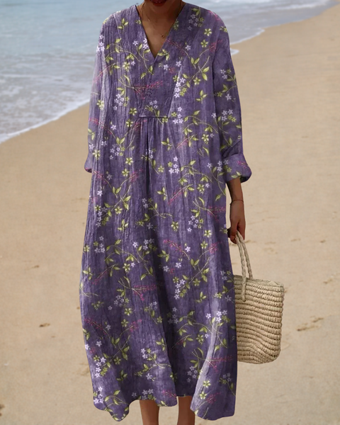 Solène | Robe Longue Fleurie