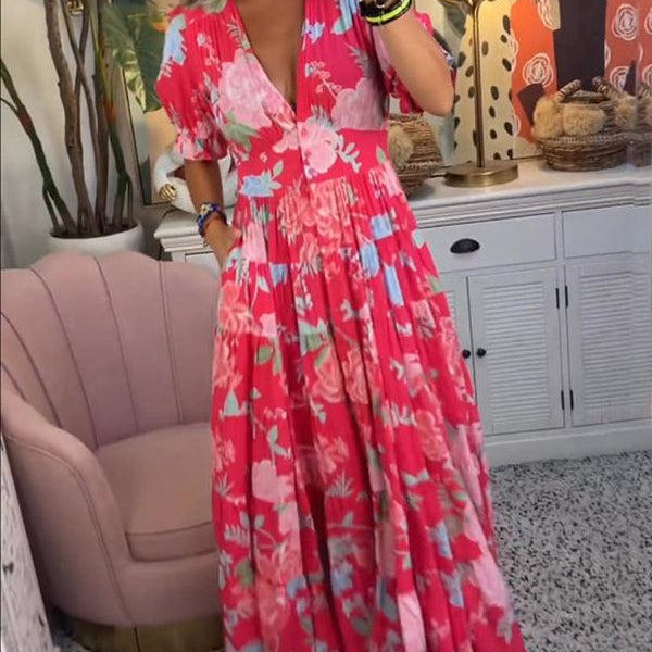 Adélaïde | Robe Maxi Fleurie