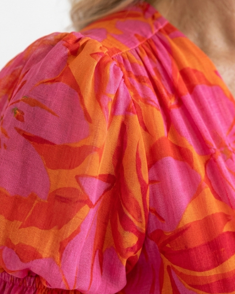 Flavie | Robe Maxi Fleurie Éclat Tropical