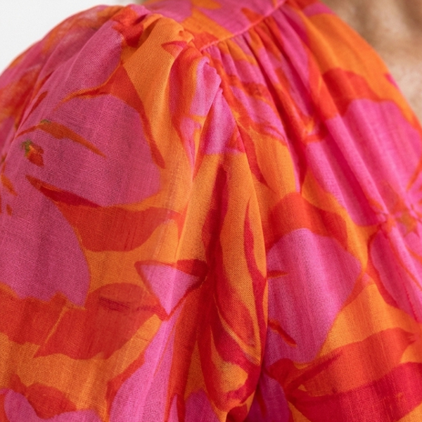 Flavie | Robe Maxi Fleurie Éclat Tropical