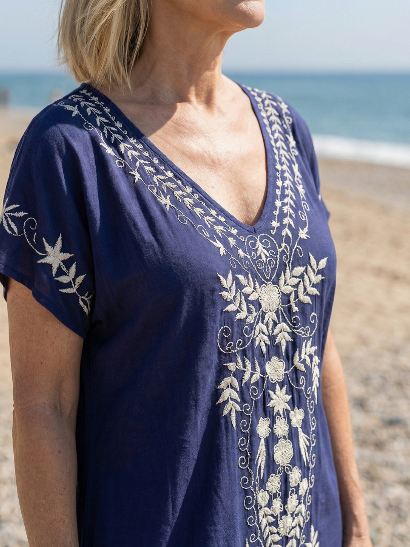 Elyra | Robe Midi Légère Drapée