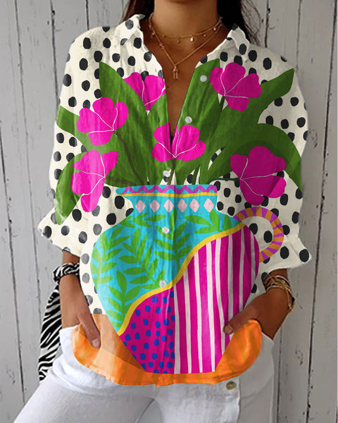 Ophélie | Blouse Artistique Florale