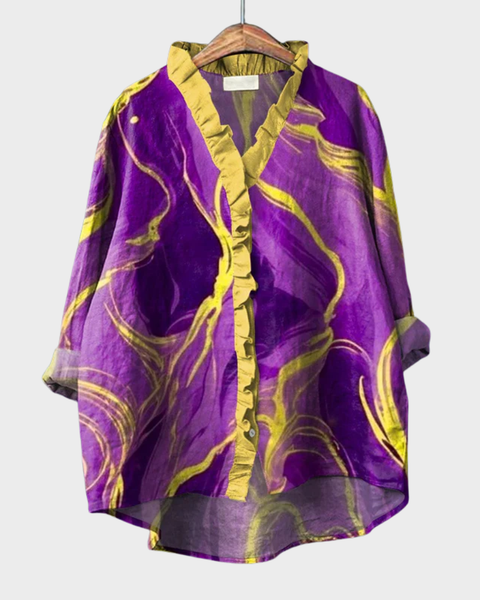 Zéliee | Blouse Marbrée Élégante
