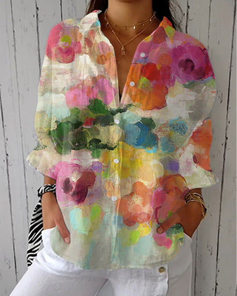 Elara | Blouse Aquarelle Artistique