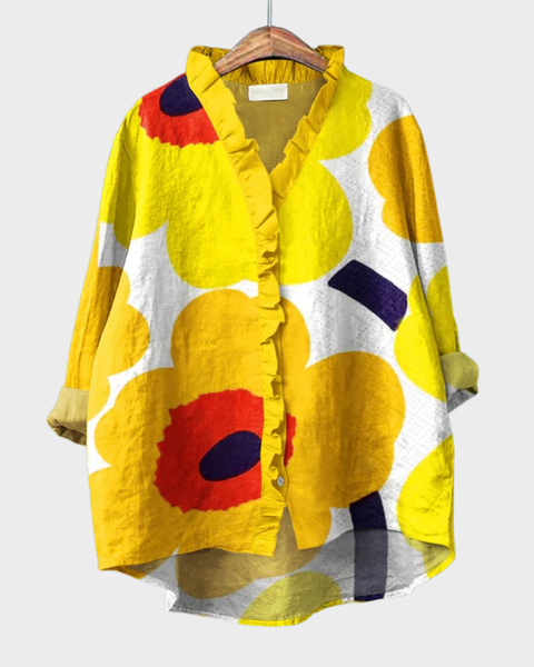 Helena | Blouse Graphique Audacieuse