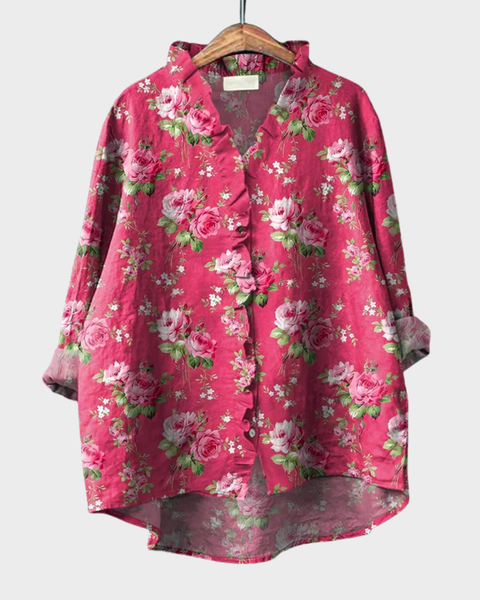 Roseline | Blouse Printanière Romantique