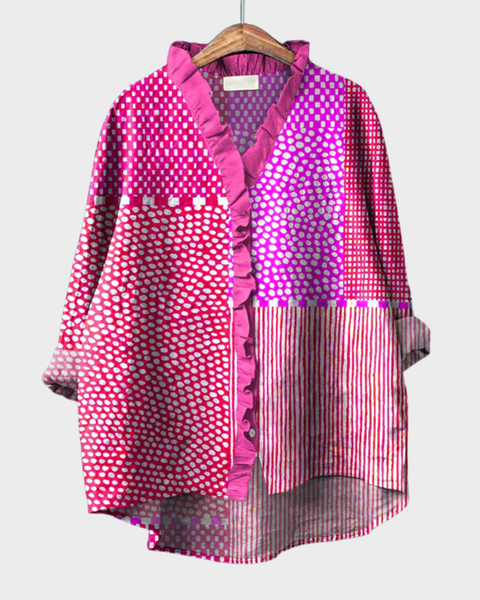 Cassandra | Blouse Graphique Vibrante