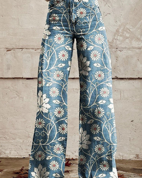 Éléonore | Pantalon Fleuri