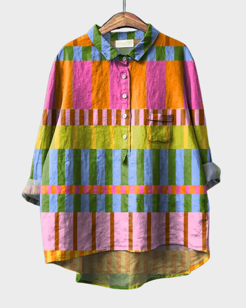 Azélie | Blouse Graphique Colorée