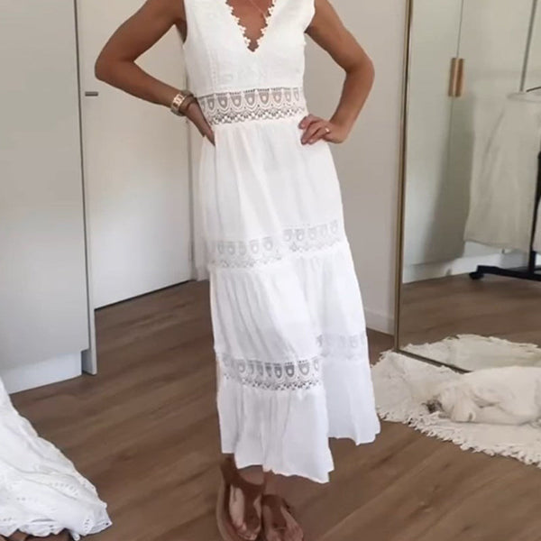 Amandine | Robe Maxi Dentelle