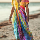  Robe à Manches Courtes