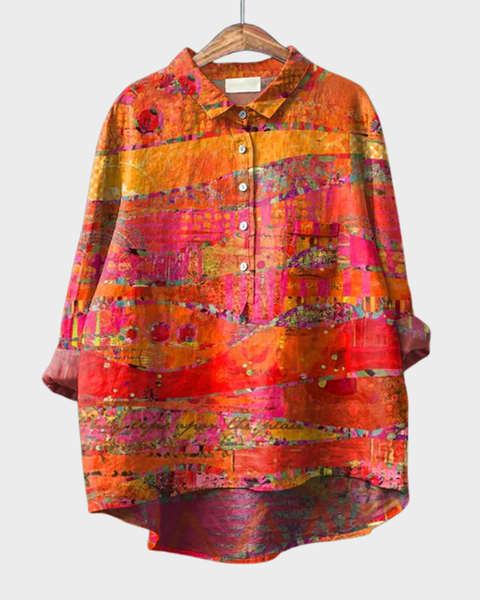Philomène | Blouse Artistique Vibrante