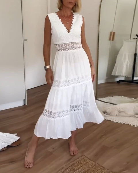 Amandine | Robe Maxi Dentelle